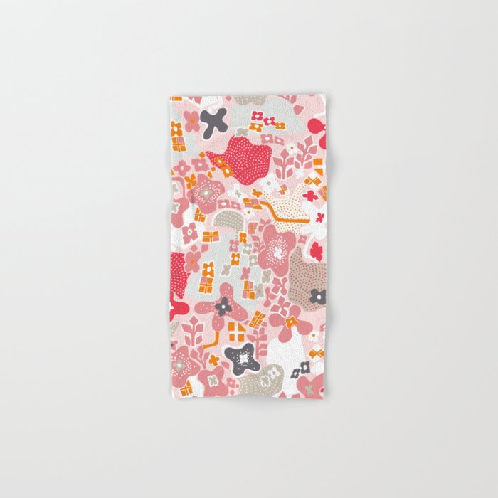 City life botanical park pearl pink Bath Towel Gallery Image 1