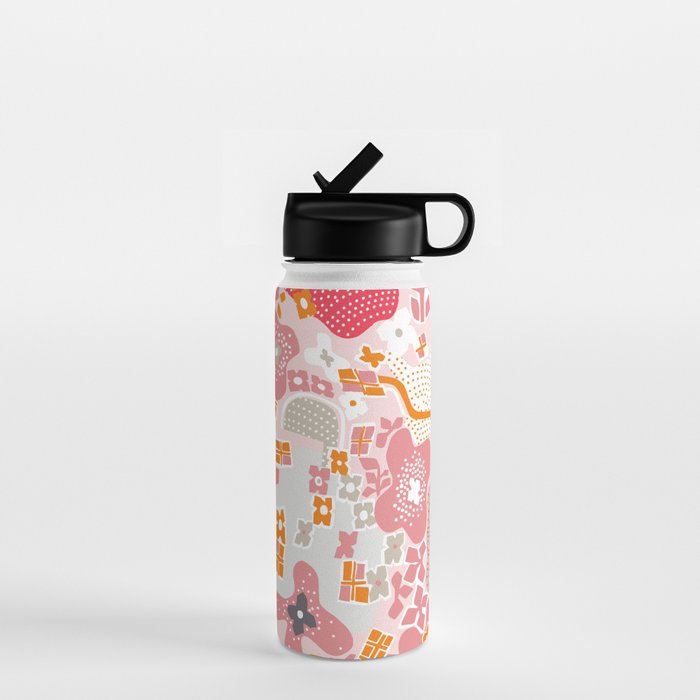 City life botanical park pearl pink Water Bottle Gallery Image 1