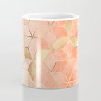 Soft Peach Gradient Cubes Coffee Mug Gallery Image 4