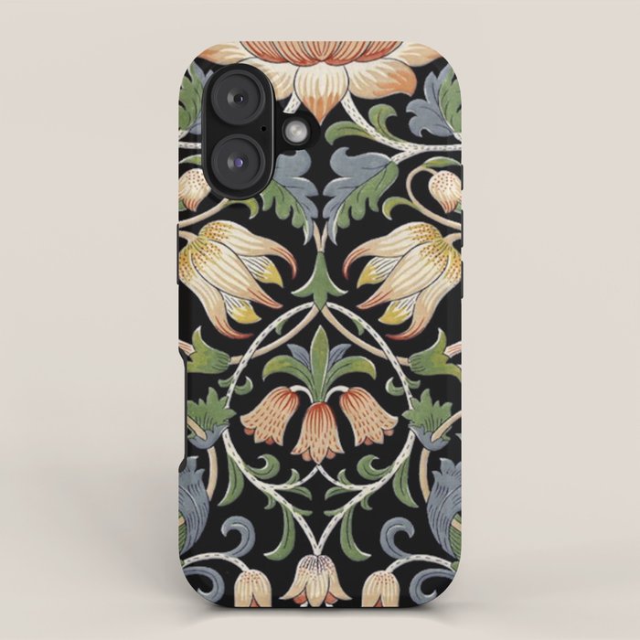 William Morris Lodden Border Midnight Indigo iPhone Case Gallery Image 1