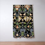 William Morris Lodden Border Midnight Indigo Window Curtain Gallery Image 3