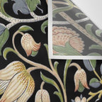 William Morris Lodden Border Midnight Indigo Wall Tapestry Gallery Image 3