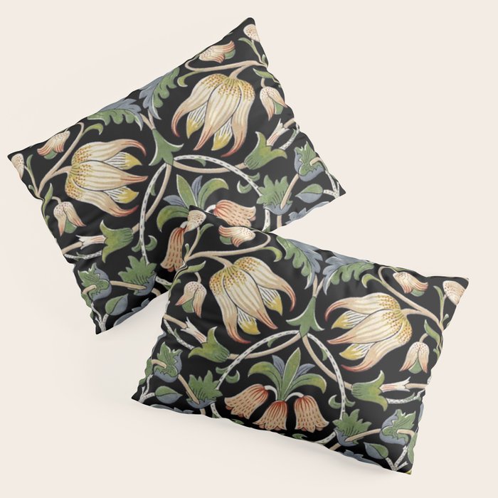 William Morris Lodden Border Midnight Indigo Pillow Sham Gallery Image 1