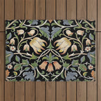 William Morris Lodden Border Midnight Indigo Outdoor Rug Gallery Image 1