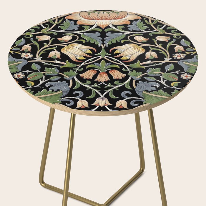 William Morris Lodden Border Midnight Indigo Side Table Gallery Image 2