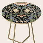 William Morris Lodden Border Midnight Indigo Side Table Gallery Image 2