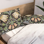 William Morris Lodden Border Midnight Indigo Pillow Sham Gallery Image 2