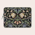 William Morris Lodden Border Midnight Indigo Laptop Sleeve Gallery Image 1