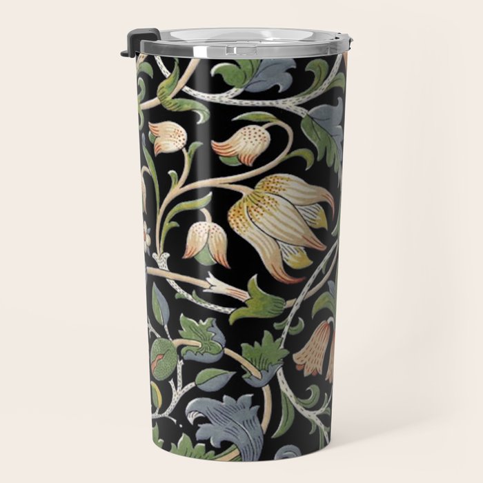 William Morris Lodden Border Midnight Indigo Travel Mug Gallery Image 3
