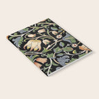 William Morris Lodden Border Midnight Indigo Notebook Gallery Image 2