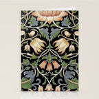 William Morris Lodden Border Midnight Indigo Stationery Card Gallery Image 2