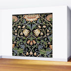 William Morris Lodden Border Midnight Indigo Wall Mural Gallery Image 2