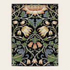 William Morris Lodden Border Midnight Indigo Poster Gallery Image 4