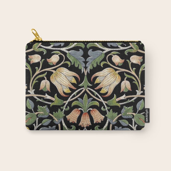 William Morris Lodden Border Midnight Indigo Carry All Pouch Gallery Image 1