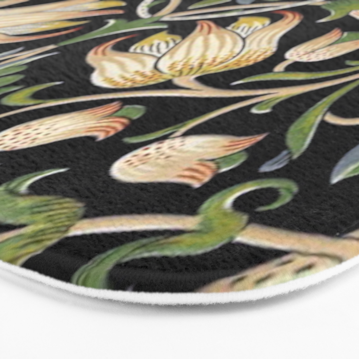 William Morris Lodden Border Midnight Indigo Bath Mat Gallery Image 3