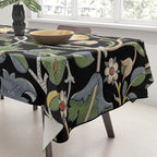 William Morris Lodden Border Midnight Indigo Tablecloth Gallery Image 3