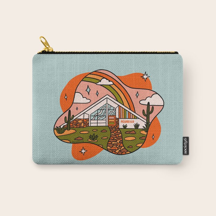 Aquarius Mid Century House Carry All Pouch Gallery Image 1