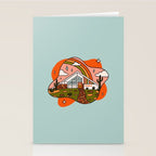 Aquarius Mid Century House Stationery Card Gallery Image 2
