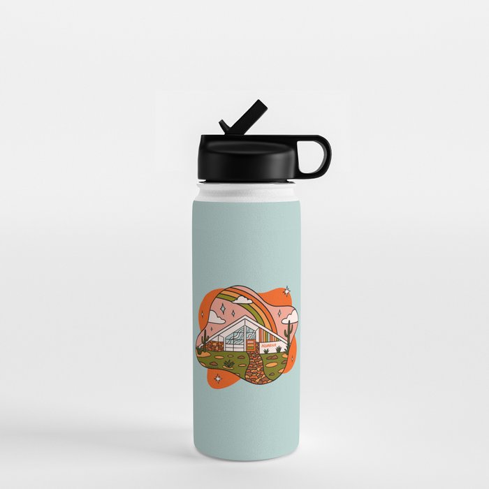 Aquarius Mid Century House Water Bottle Gallery Image 1