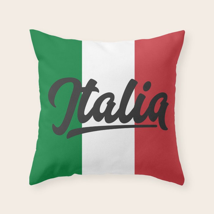 Italian Flag Throw Pillow Gallery Image 6
