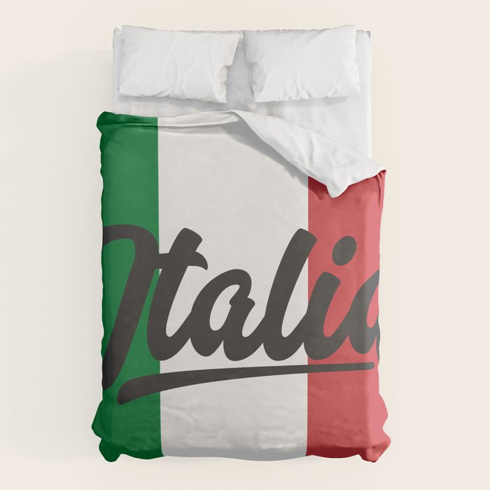 Italian Flag Duvet Cover Gallery Image 1