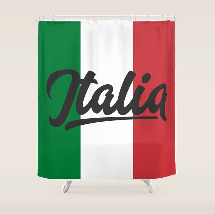 Italian Flag Shower Curtain Gallery Image 1