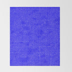 Electric Blue Grasscloth Throw Blanket Gallery Image 2