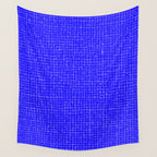 Electric Blue Grasscloth Wall Tapestry Gallery Image 4