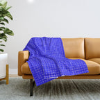 Electric Blue Grasscloth Throw Blanket Gallery Image 1