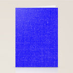 Electric Blue Grasscloth Stationery Card Gallery Image 2