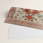 Silk Tabriz Northwest Persian Rug Print Wrapping Paper Gallery Image 2