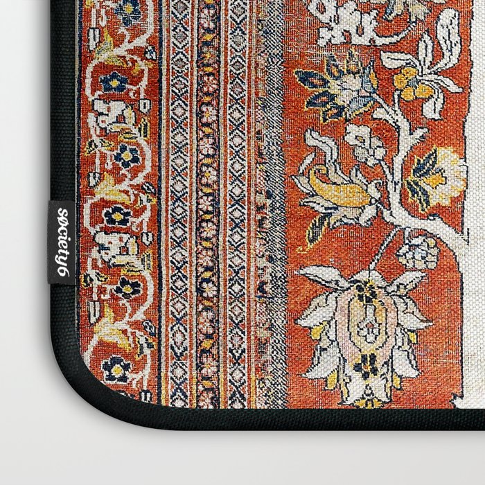 Silk Tabriz Northwest Persian Rug Print Laptop Sleeve Gallery Image 3