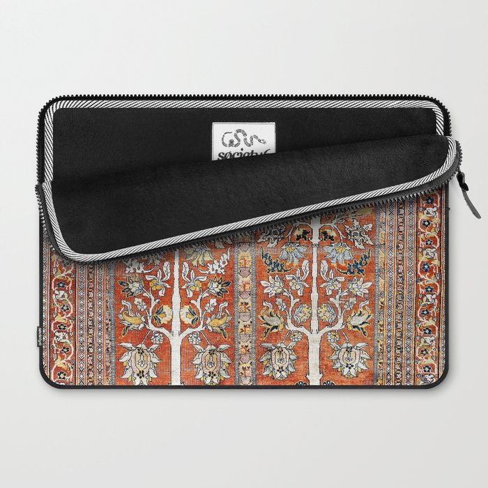 Silk Tabriz Northwest Persian Rug Print Laptop Sleeve Gallery Image 2