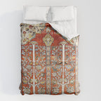 Silk Tabriz Northwest Persian Rug Print Duvet Cover Gallery Image 6
