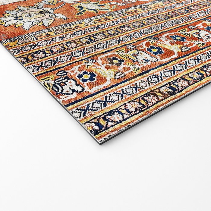 Silk Tabriz Northwest Persian Rug Print Welcome Mat Gallery Image 2
