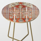 Silk Tabriz Northwest Persian Rug Print Side Table Gallery Image 2