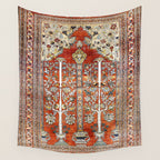 Silk Tabriz Northwest Persian Rug Print Wall Tapestry Gallery Image 4