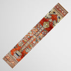 Silk Tabriz Northwest Persian Rug Print Table Runner Gallery Image 3
