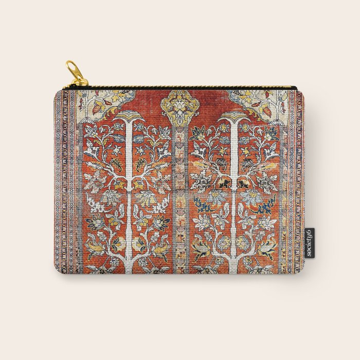 Silk Tabriz Northwest Persian Rug Print Carry All Pouch Gallery Image 1