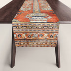 Silk Tabriz Northwest Persian Rug Print Table Runner Gallery Image 1