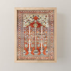 Silk Tabriz Northwest Persian Rug Print Mini Art Print Gallery Image 1