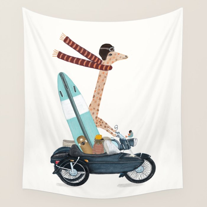 surf trip Wall Tapestry Gallery Image 4