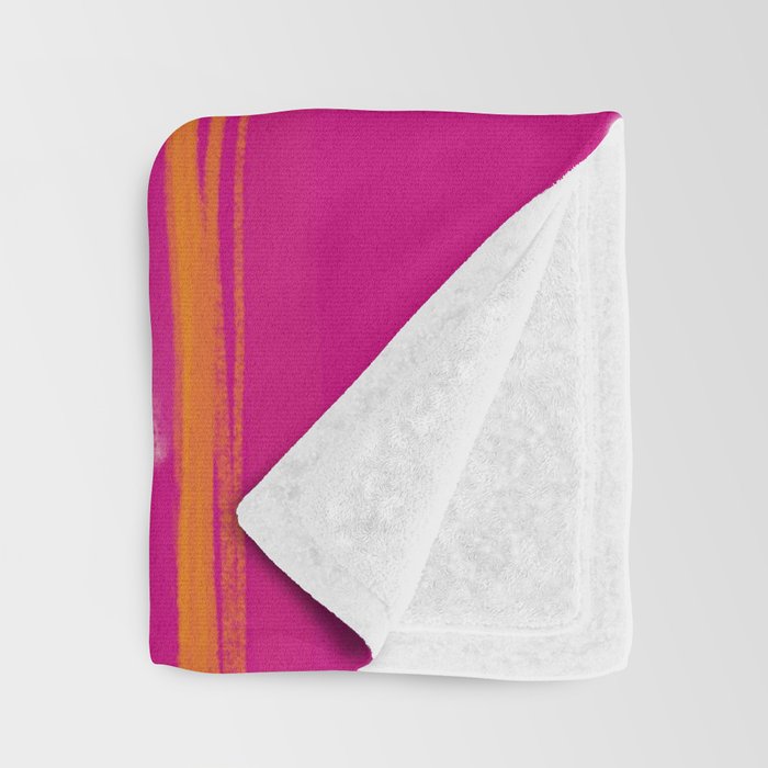 Bloom In Orange & Pink Throw Blanket Gallery Image 3