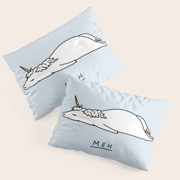 Meh Unicorn Pillow Sham Gallery Image 1