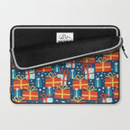 Christmas presents red and blue pattern Laptop Sleeve Gallery Image 2