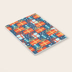 Christmas presents red and blue pattern Notebook Gallery Image 3
