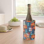 Christmas presents red and blue pattern Wine Chiller Gallery Image 4
