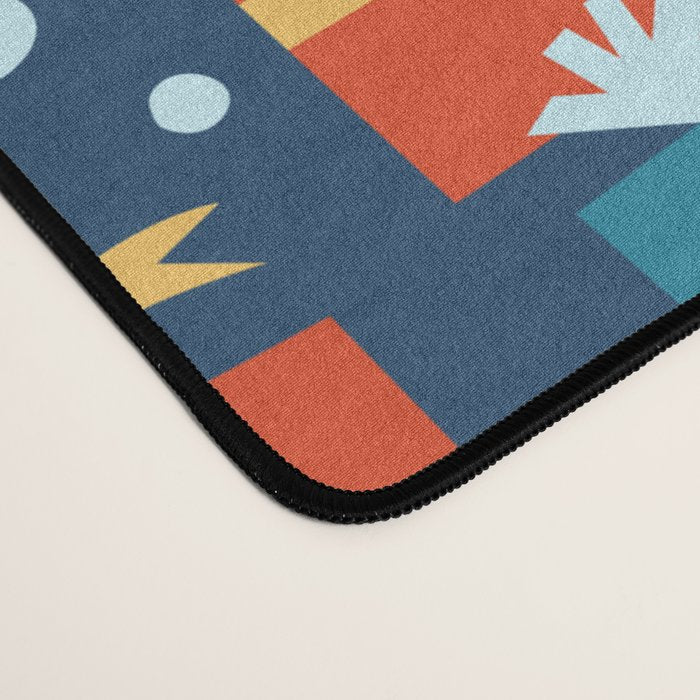 Christmas presents red and blue pattern Desk Mat Gallery Image 4