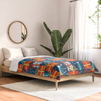 Christmas presents red and blue pattern Comforter Gallery Image 2
