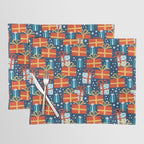 Christmas presents red and blue pattern Placemat Gallery Image 1